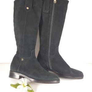 La Canadienne Suede Leather Knee-High Riding Boots Sz.6